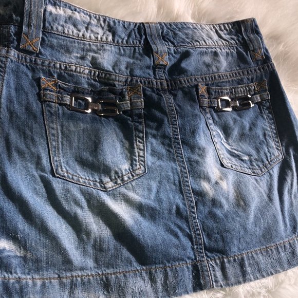 Dolce and gabbana skirt jean denim silver accent - Picture 10 of 16